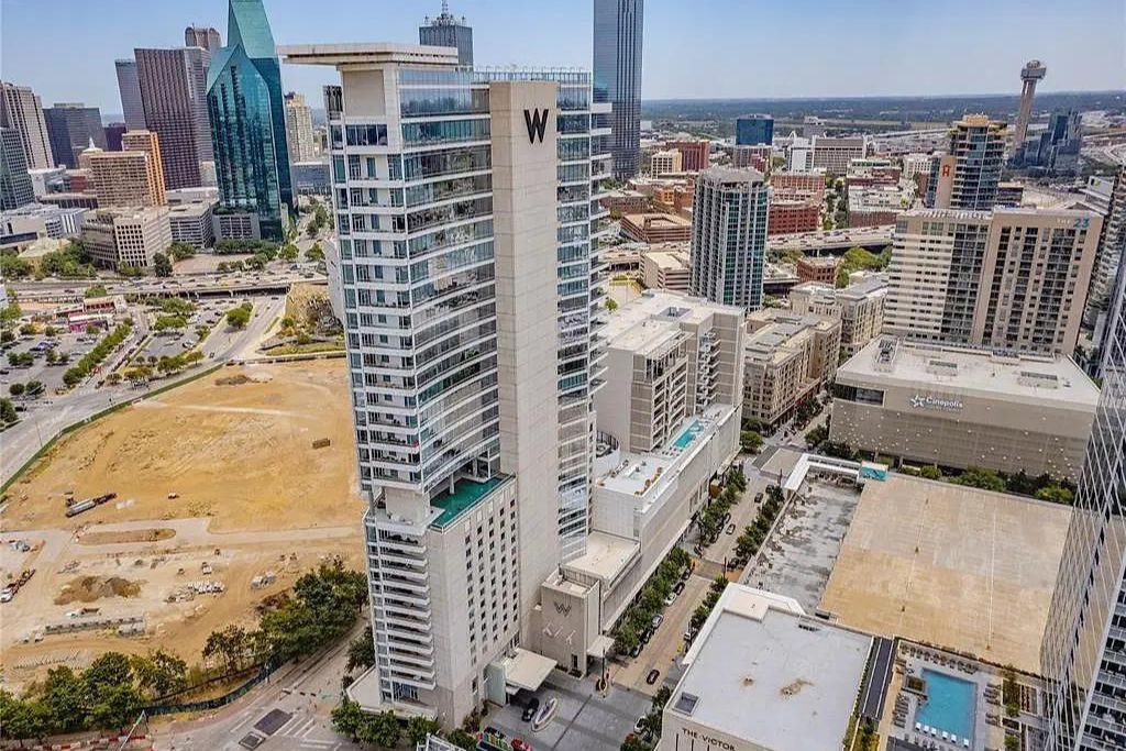 View of Downtown Dallas from Victory Park