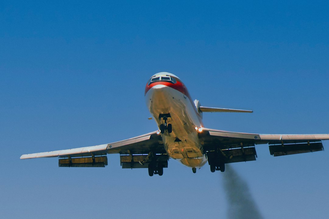 a large air plane flying in the sky 1