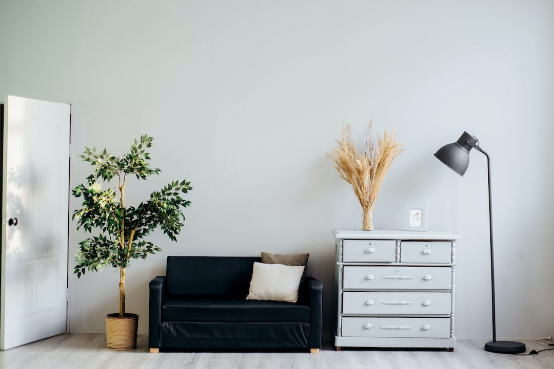 dresser beside sofa 1