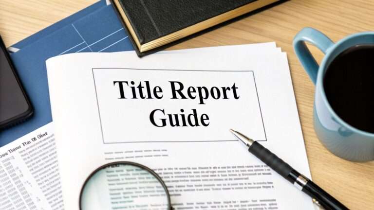 How to Read a Title Report: A Dallas Buyer’s Guide (2026)