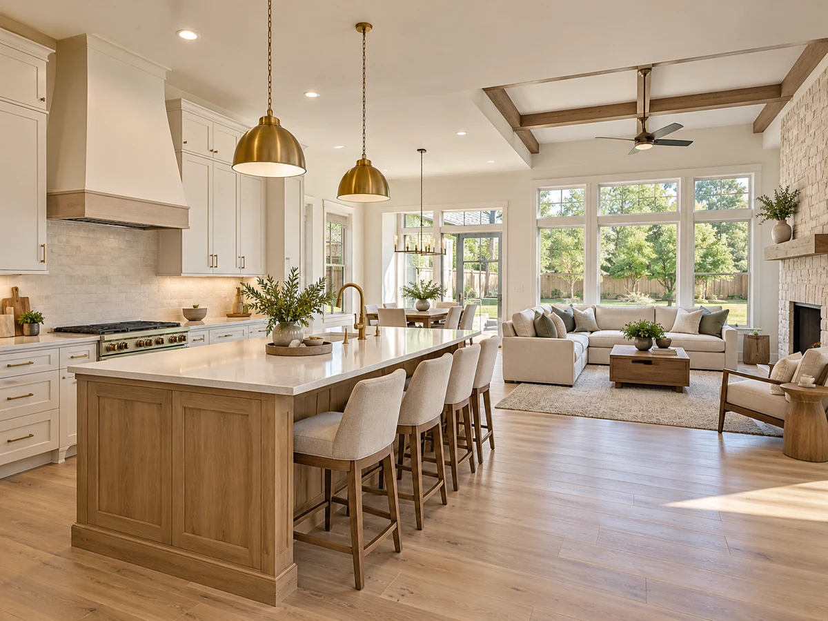Architectural illustration of interior features inspired by Arbor Hollow in McKinney