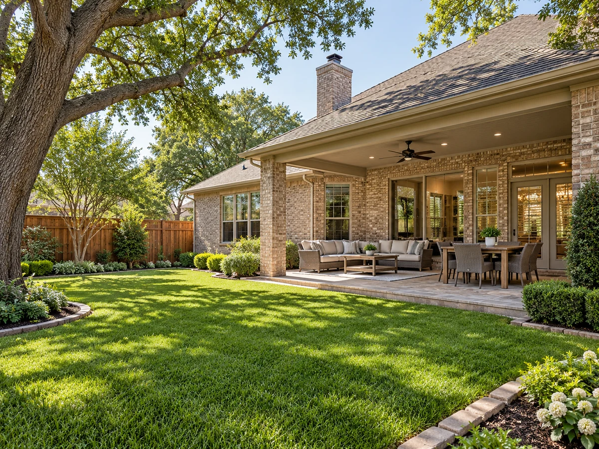 Architectural illustration of outdoor features inspired by Arbor Hollow in McKinney