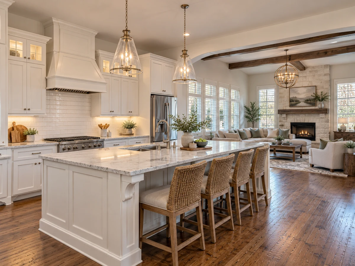 Architectural illustration of interior features inspired by Aspendale in McKinney