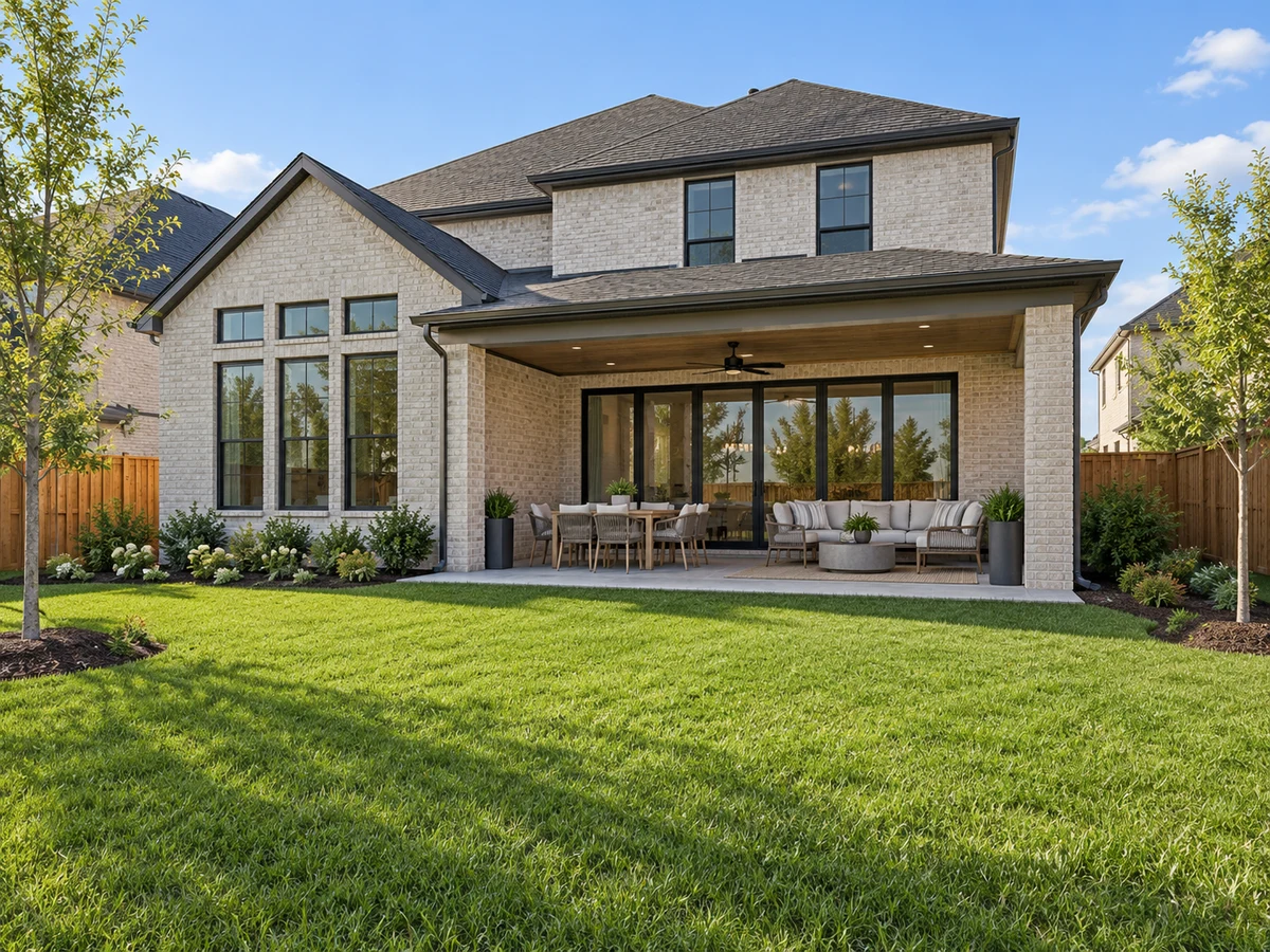 Architectural illustration of outdoor features inspired by Aster Park in McKinney