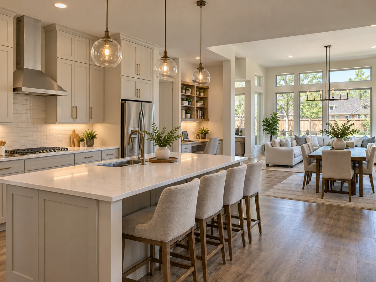 Architectural illustration of interior features inspired by Auburn Hills in McKinney