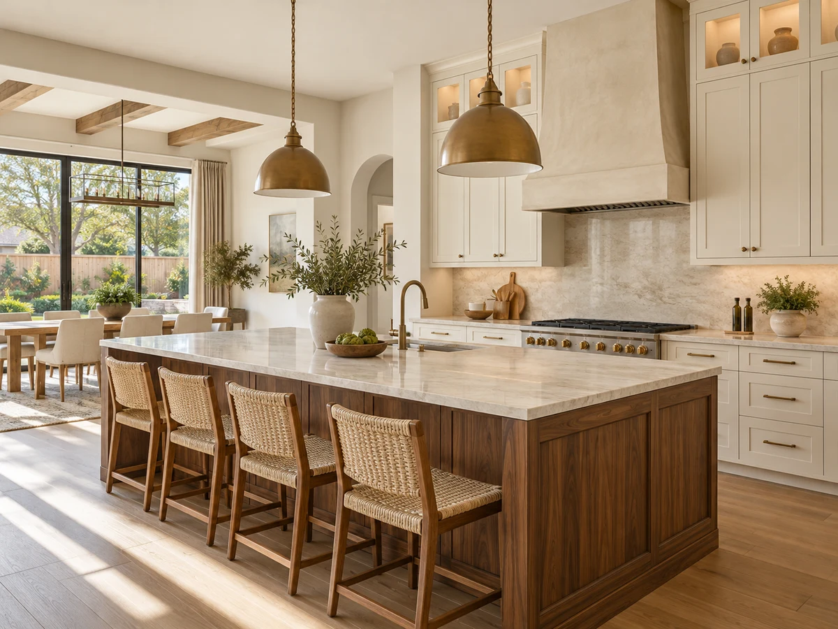 Architectural illustration of interior features inspired by Avignon Windhaven in Plano