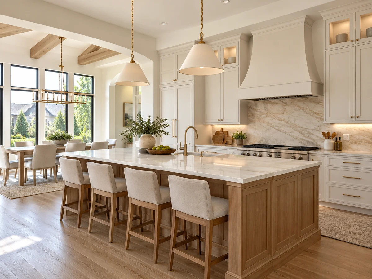 Architectural illustration of interior features inspired by Bradford Farms in Prosper