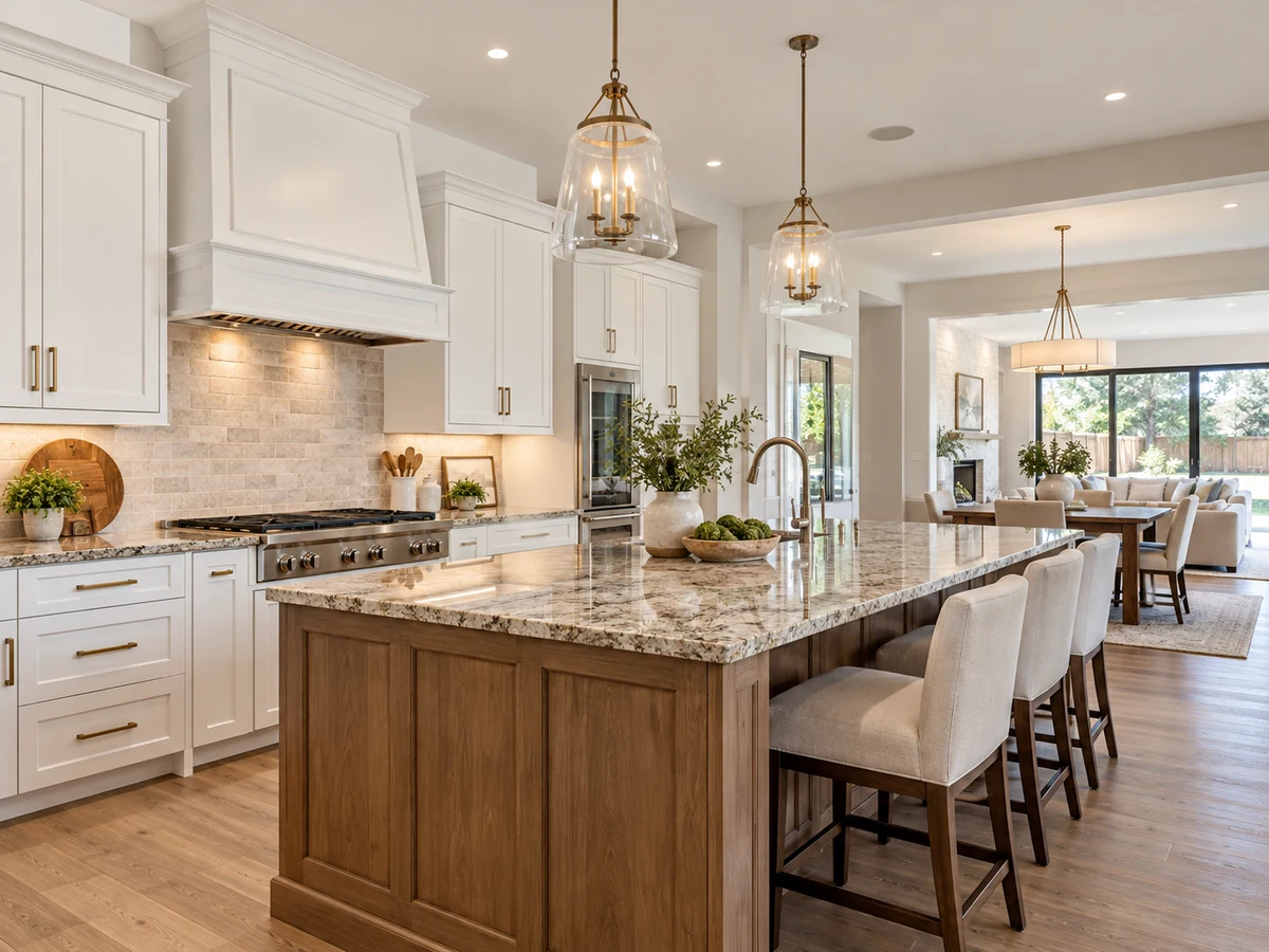 Architectural illustration of interior features inspired by Briar Meadow in Plano