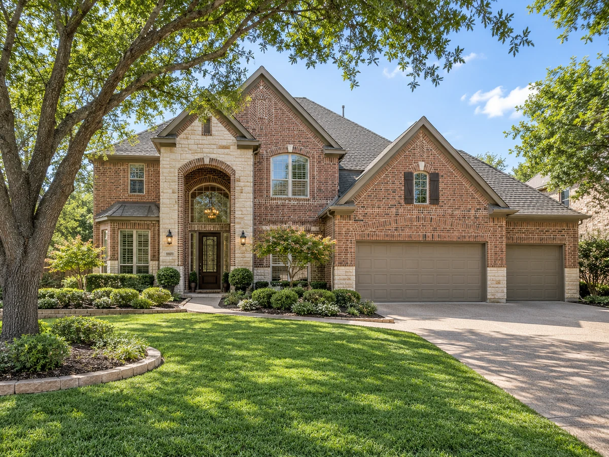 Architectural illustration of exterior features inspired by Brightwood in McKinney