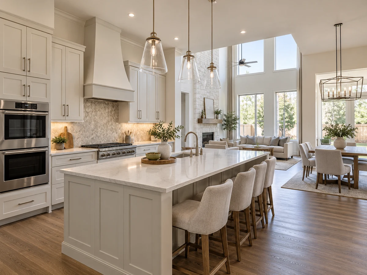 Architectural illustration of interior features inspired by Brightwood in McKinney