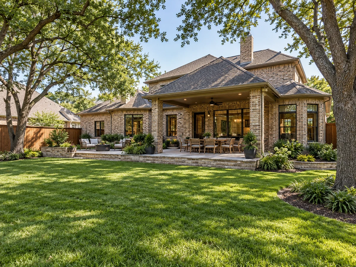 Architectural illustration of outdoor features inspired by Brightwood in McKinney
