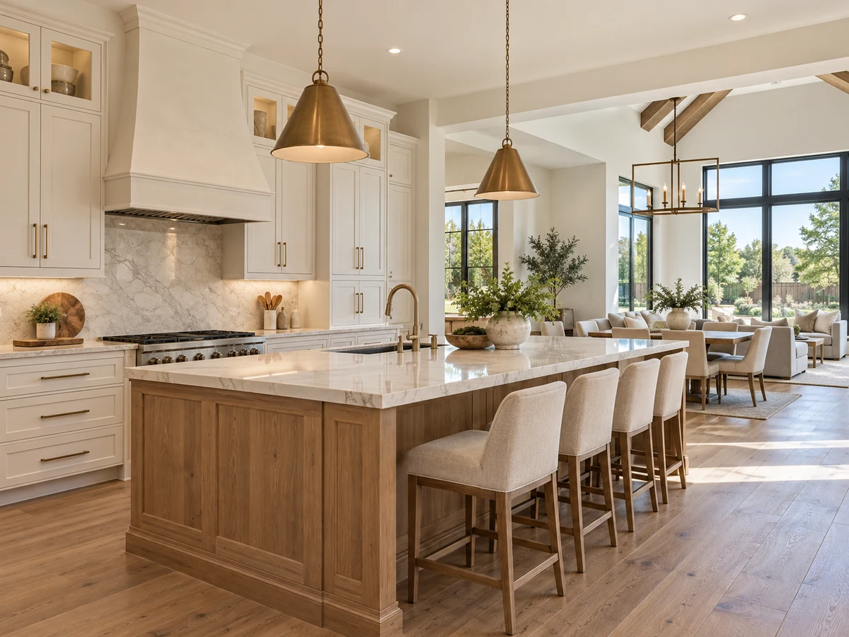 Architectural illustration of interior features inspired by Brookhollow West in Prosper