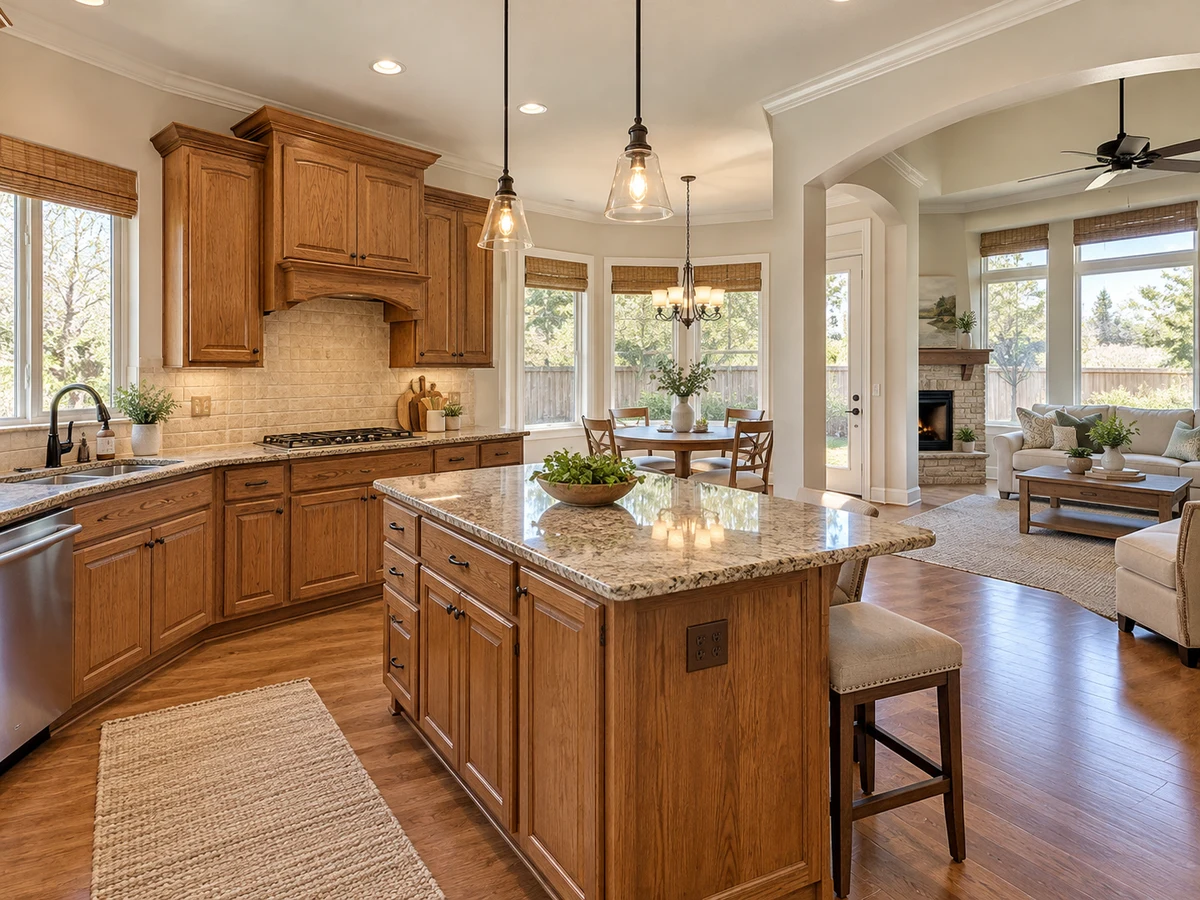Architectural illustration of interior features inspired by Cambridge in McKinney
