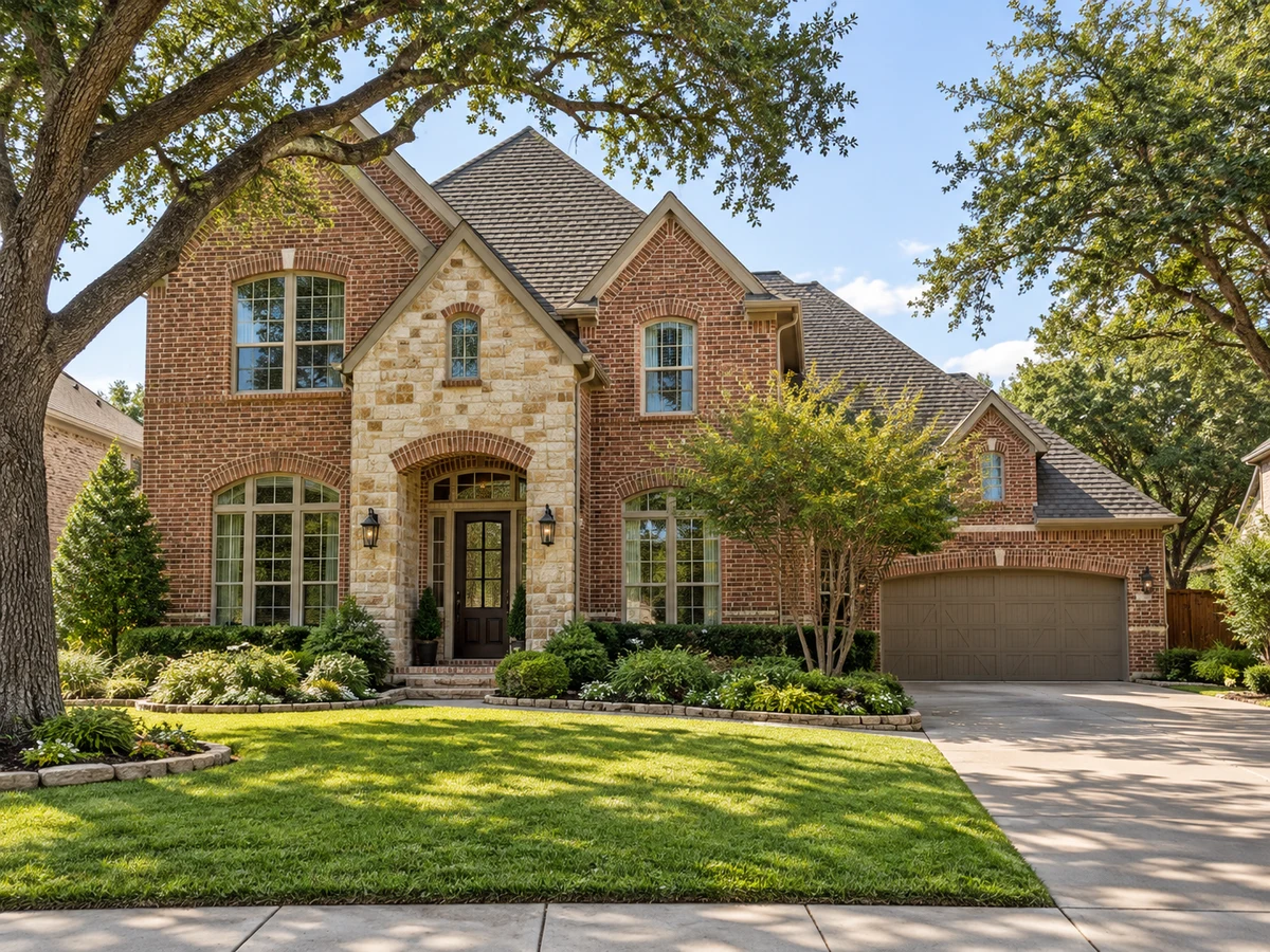 Architectural illustration of exterior features inspired by Cascades in McKinney