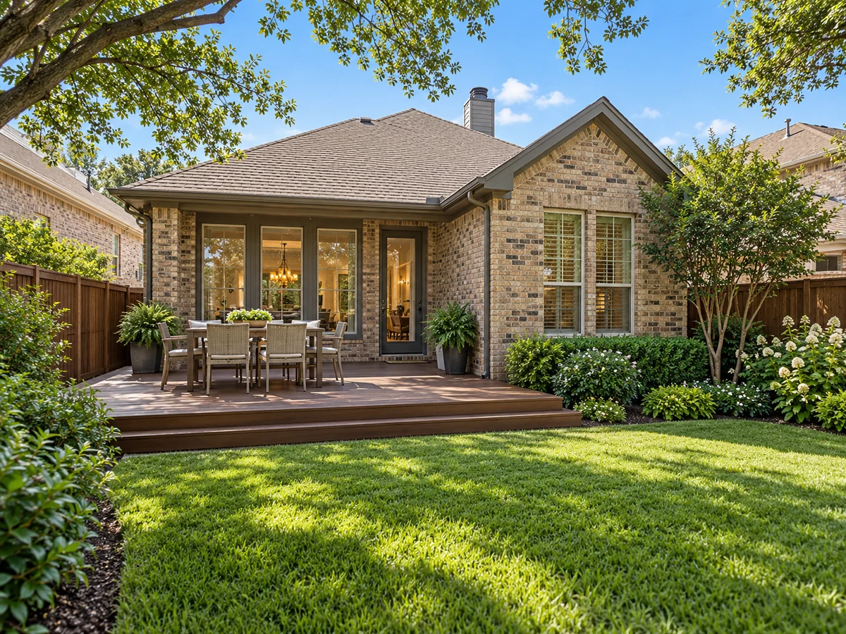 Architectural illustration of outdoor features inspired by Chapel Hill in McKinney
