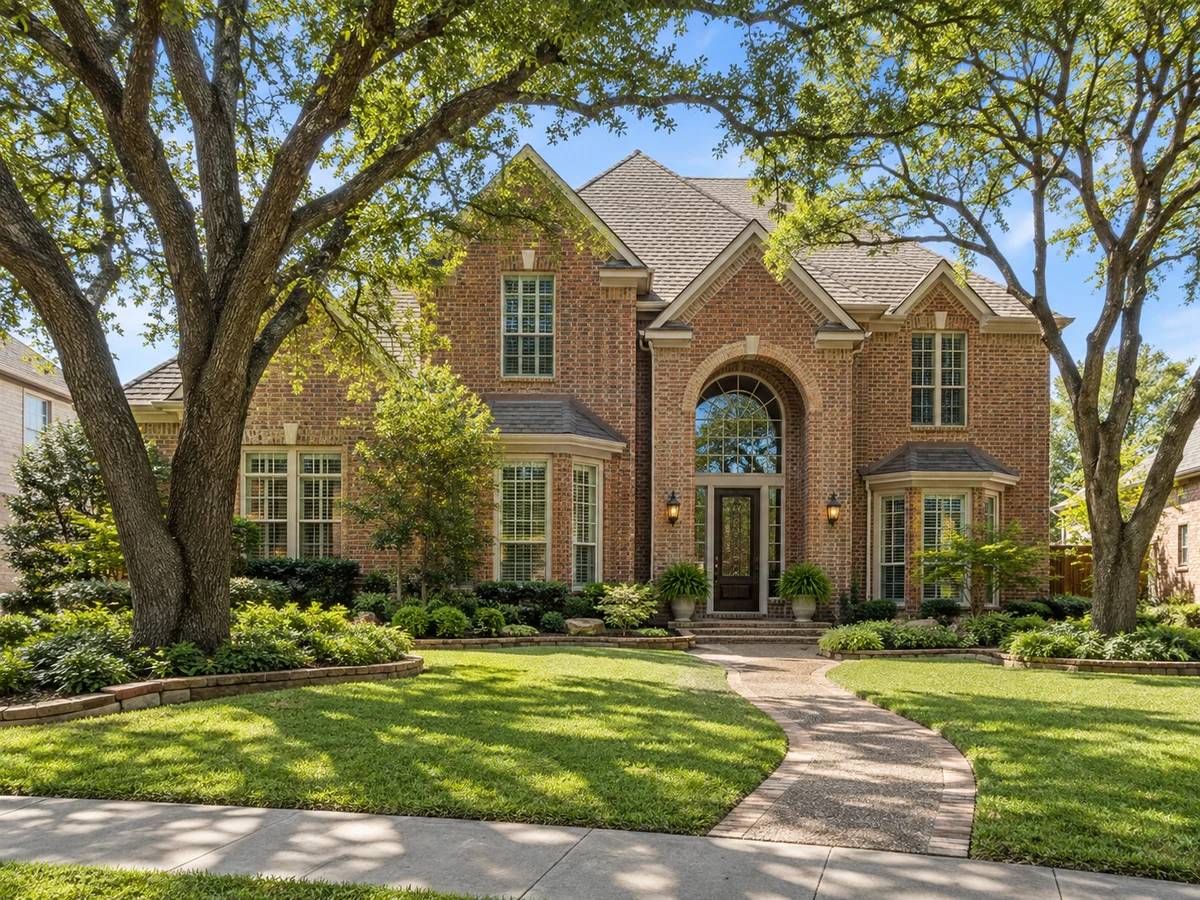 Architectural illustration of exterior features inspired by Chase Oaks in Plano