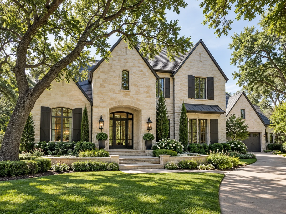 Architectural illustration of exterior features inspired by Cliffs Of Gleneagles in Plano