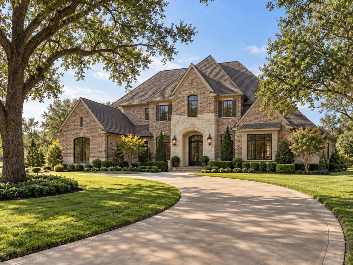 Architectural illustration of exterior features inspired by Country Ridge in Melissa