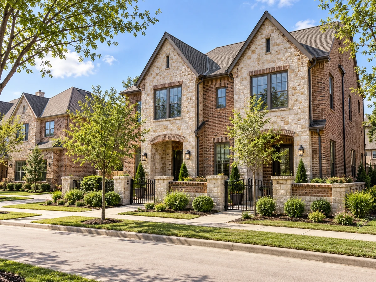 Architectural illustration of exterior features inspired by Craig Ranch in McKinney