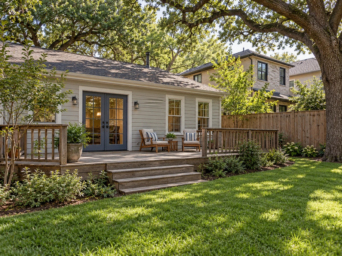 Crest Haven Place Dallas outdoor living space