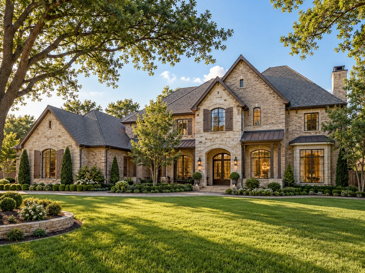 Architectural illustration of exterior features inspired by Crestview At Prosper in Prosper