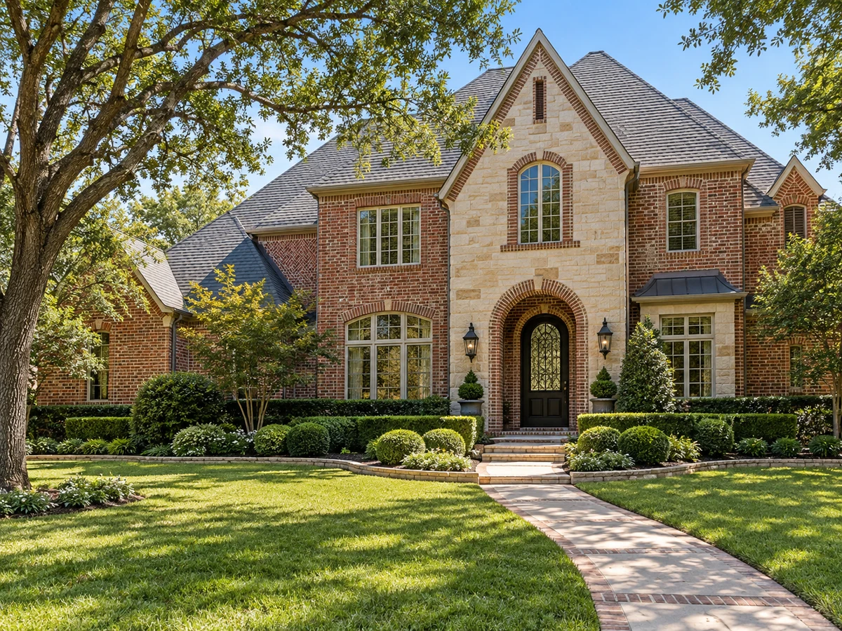 Architectural illustration of exterior features inspired by Cypress Crossing in McKinney