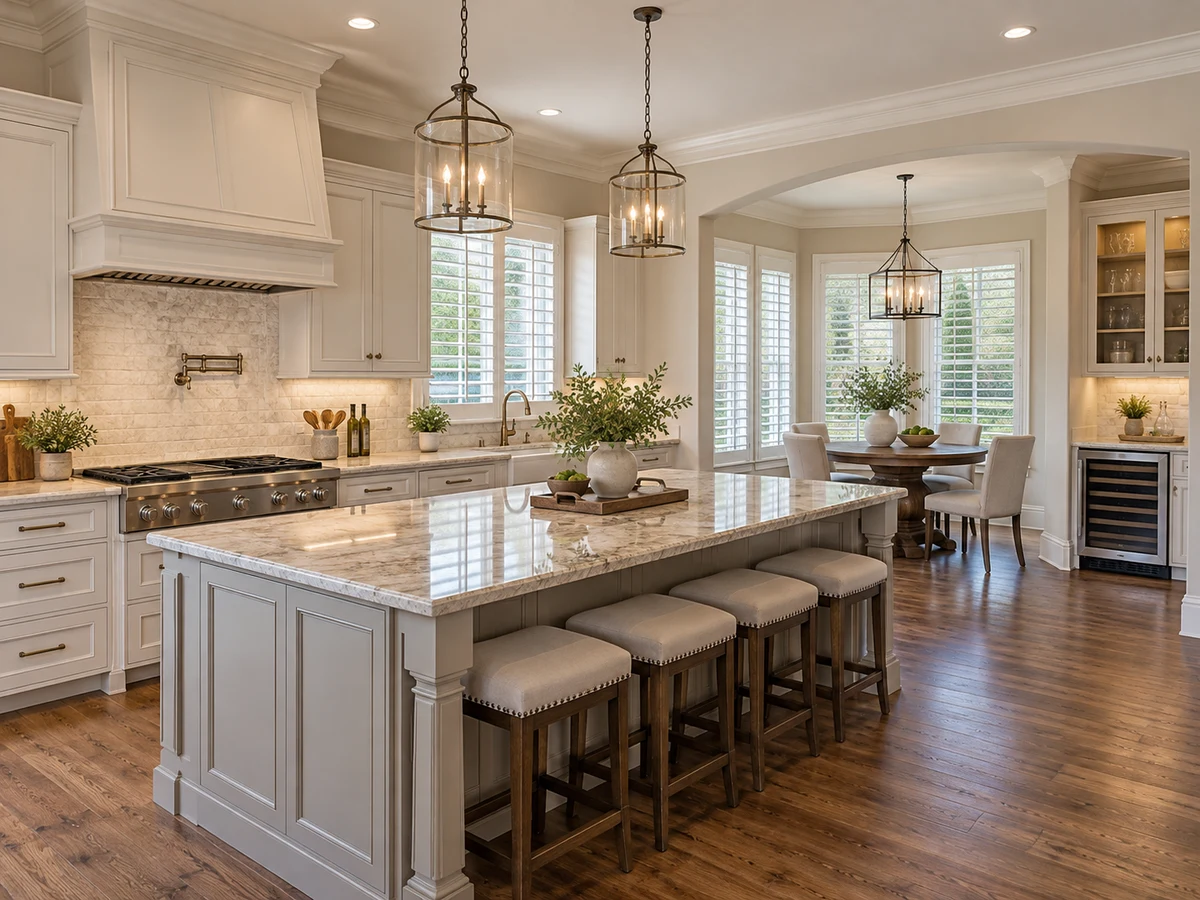 Architectural illustration of interior features inspired by Cypress Crossing in McKinney