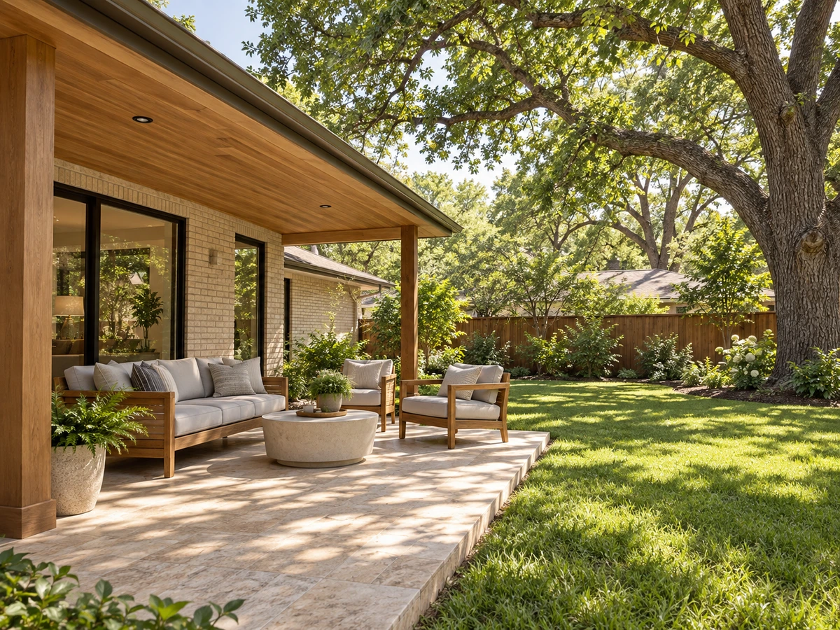 Disney Streets Dallas outdoor living space