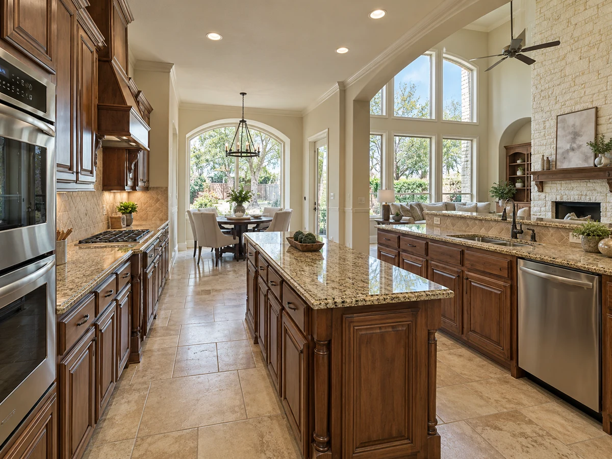 Architectural illustration of interior features inspired by Dominion At Panther Creek in Frisco