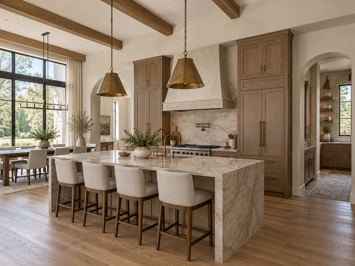 Architectural illustration of interior features inspired by Emerald Heights in McKinney