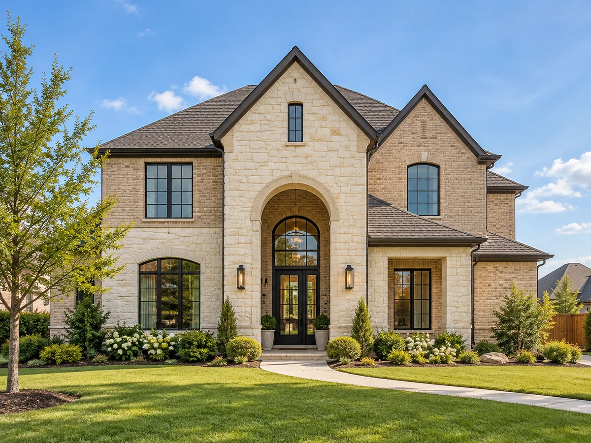 Architectural illustration of exterior features inspired by Emerald Vista in Wylie