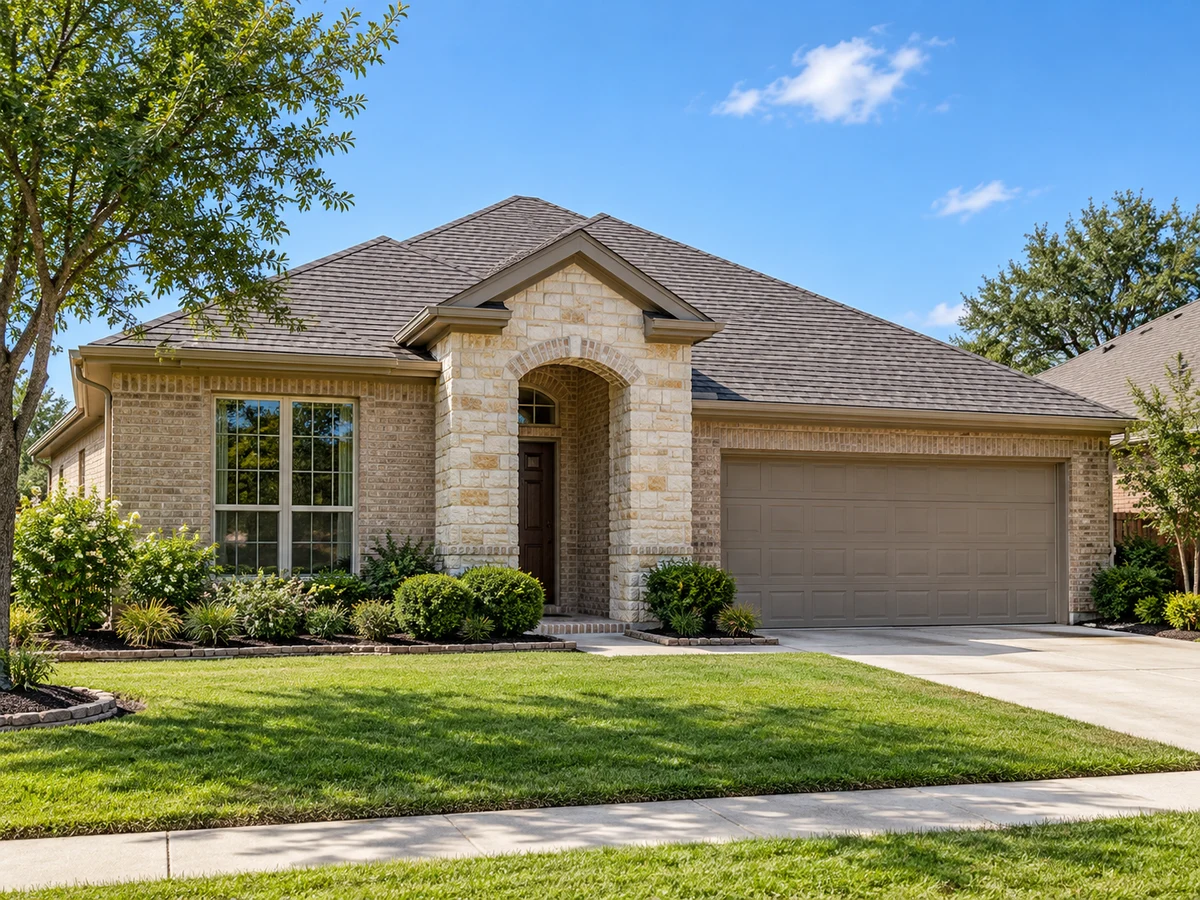 Architectural illustration of exterior features inspired by Erwin Farms in McKinney