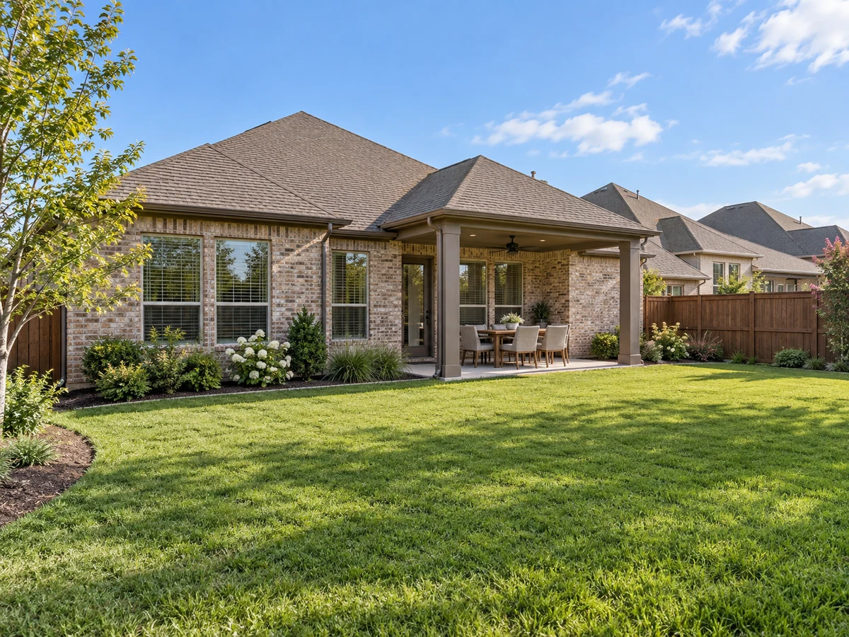 Architectural illustration of outdoor features inspired by Erwin Farms in McKinney