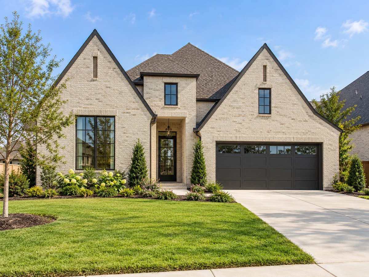Architectural illustration of exterior features inspired by Estates At Stacy Crossing in McKinney