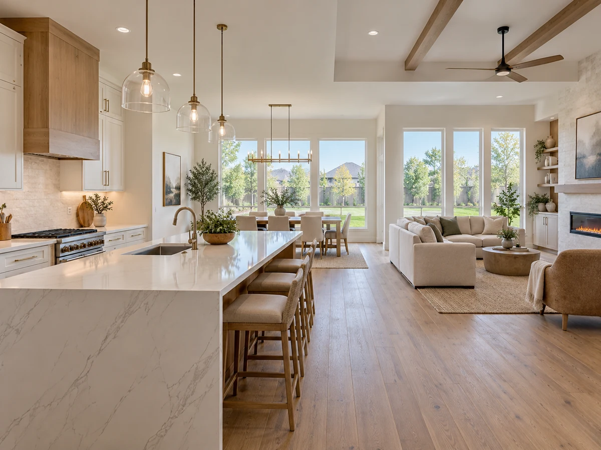 Architectural illustration of interior features inspired by Estates At Stacy Crossing in McKinney