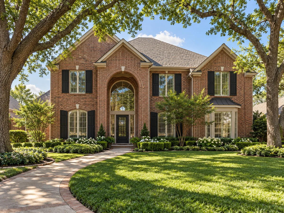 Architectural illustration of exterior features inspired by Fairfax Hill in Plano