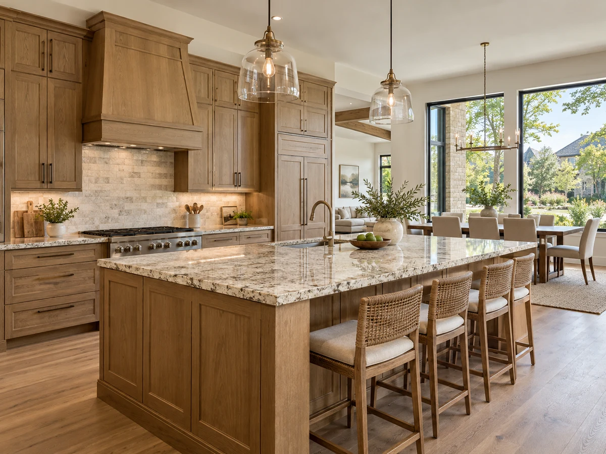 Architectural illustration of interior features inspired by Forest Creek Estates in Plano