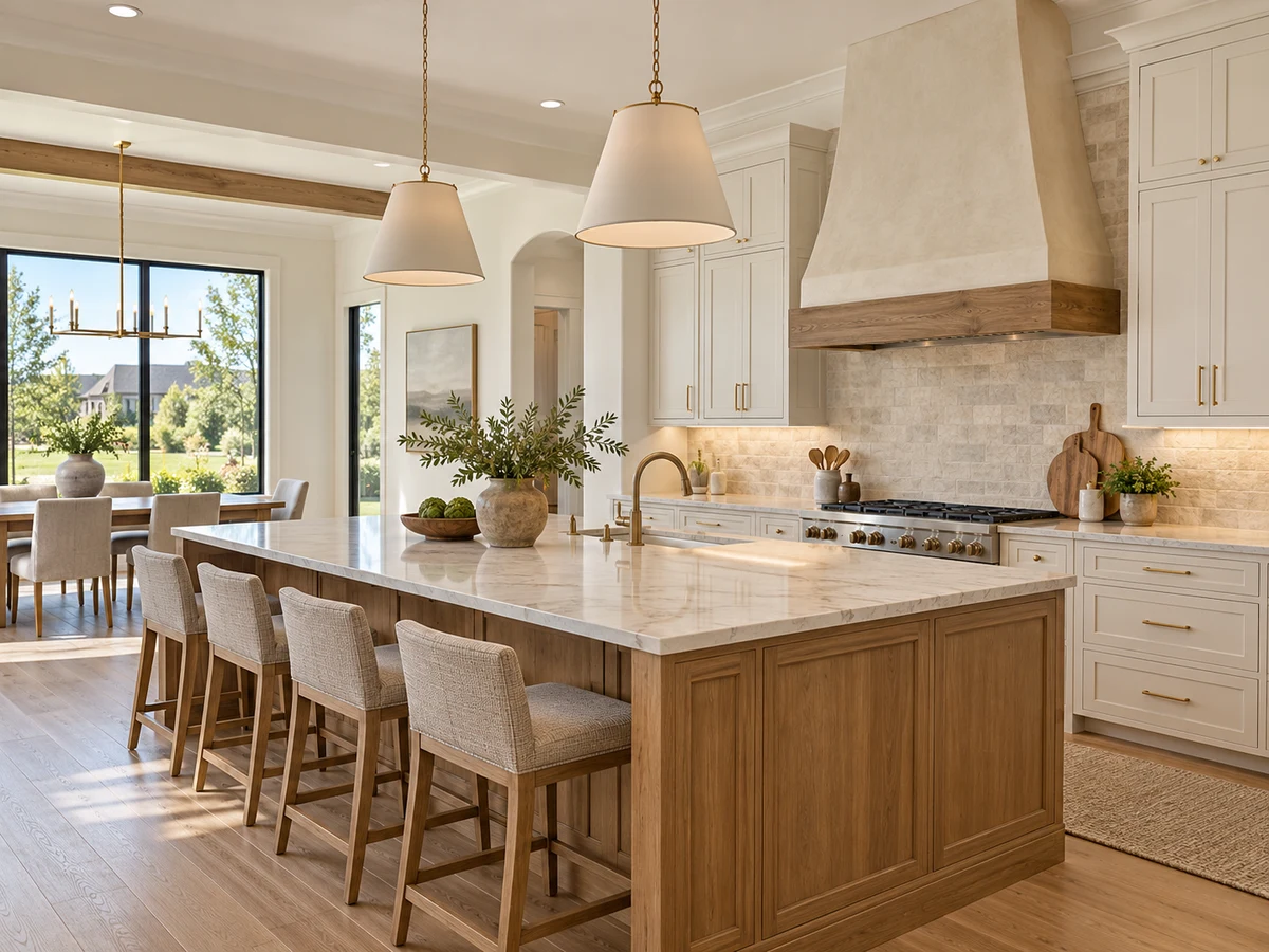 Architectural illustration of interior features inspired by Gentle Creek Estates in Prosper