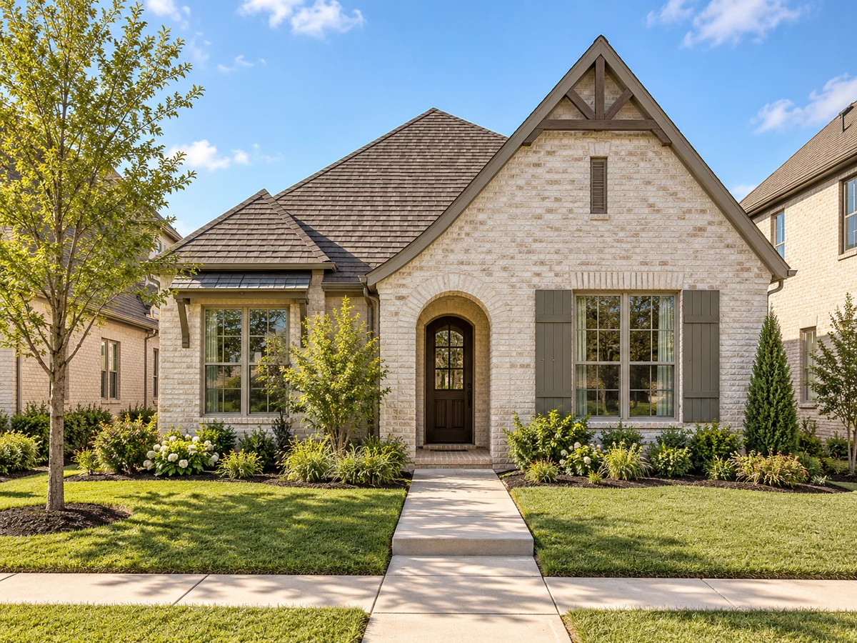 Architectural illustration of exterior features inspired by Grove At Craig Ranch in McKinney
