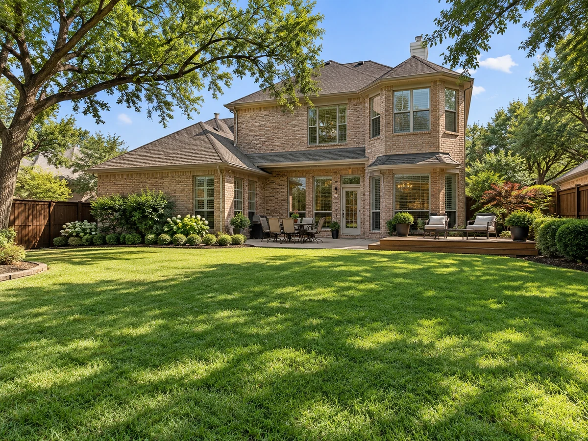 Architectural illustration of outdoor features inspired by Hackberry Ridge in McKinney