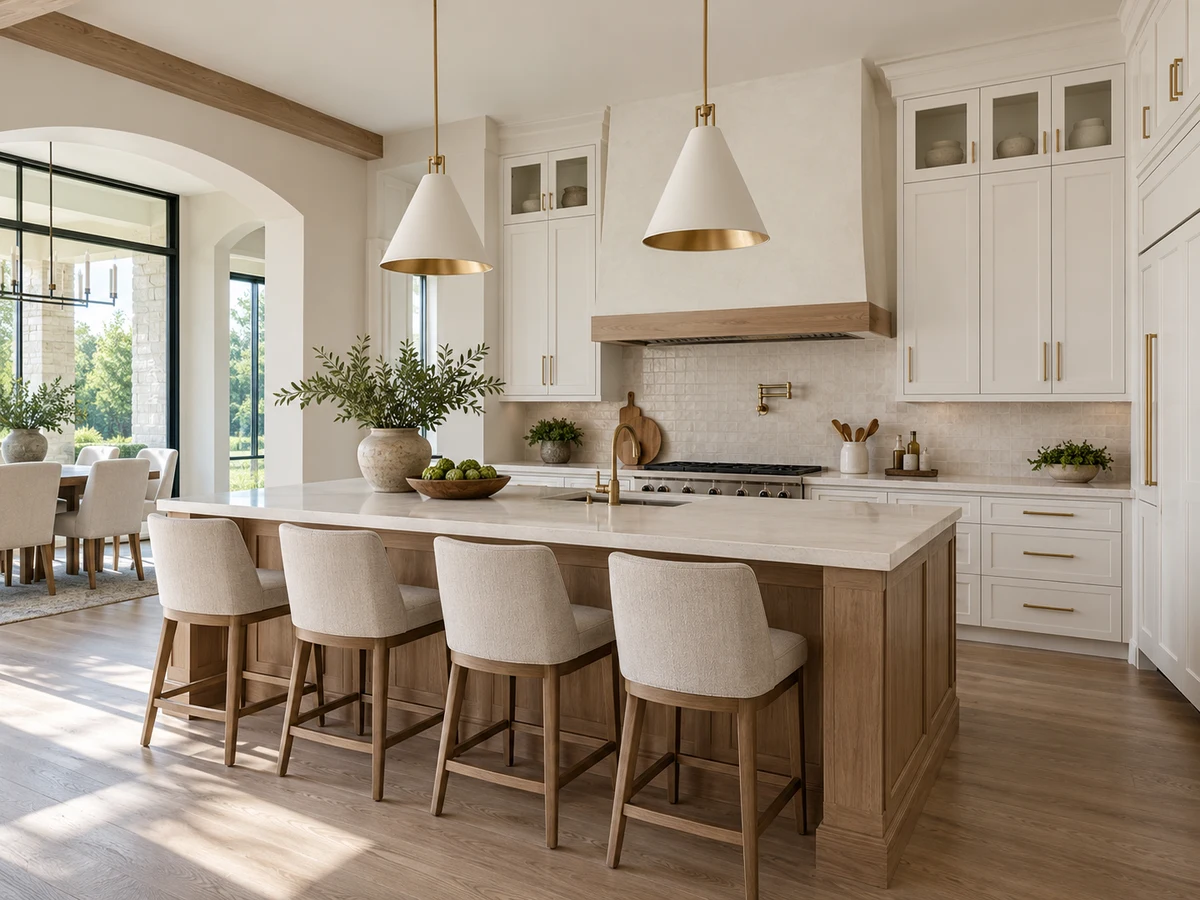 Architectural illustration of interior features inspired by Haggard Estates in Plano