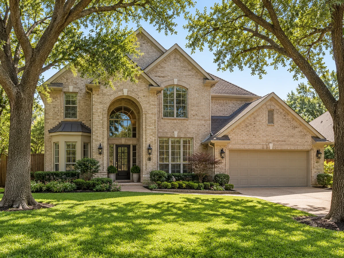 Architectural illustration of exterior features inspired by Haversham in Plano