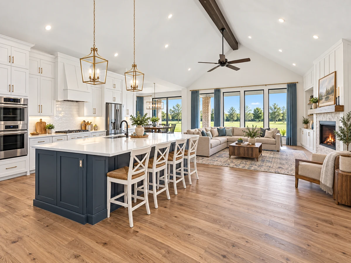 Architectural illustration of a interior inspired by Highland Crossing in Celina