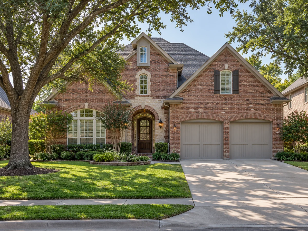 Architectural illustration of exterior features inspired by Hillsborough in McKinney