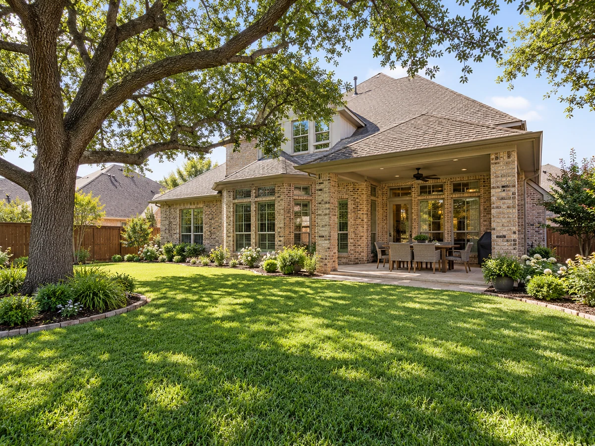 Architectural illustration of outdoor features inspired by Hillsborough in McKinney