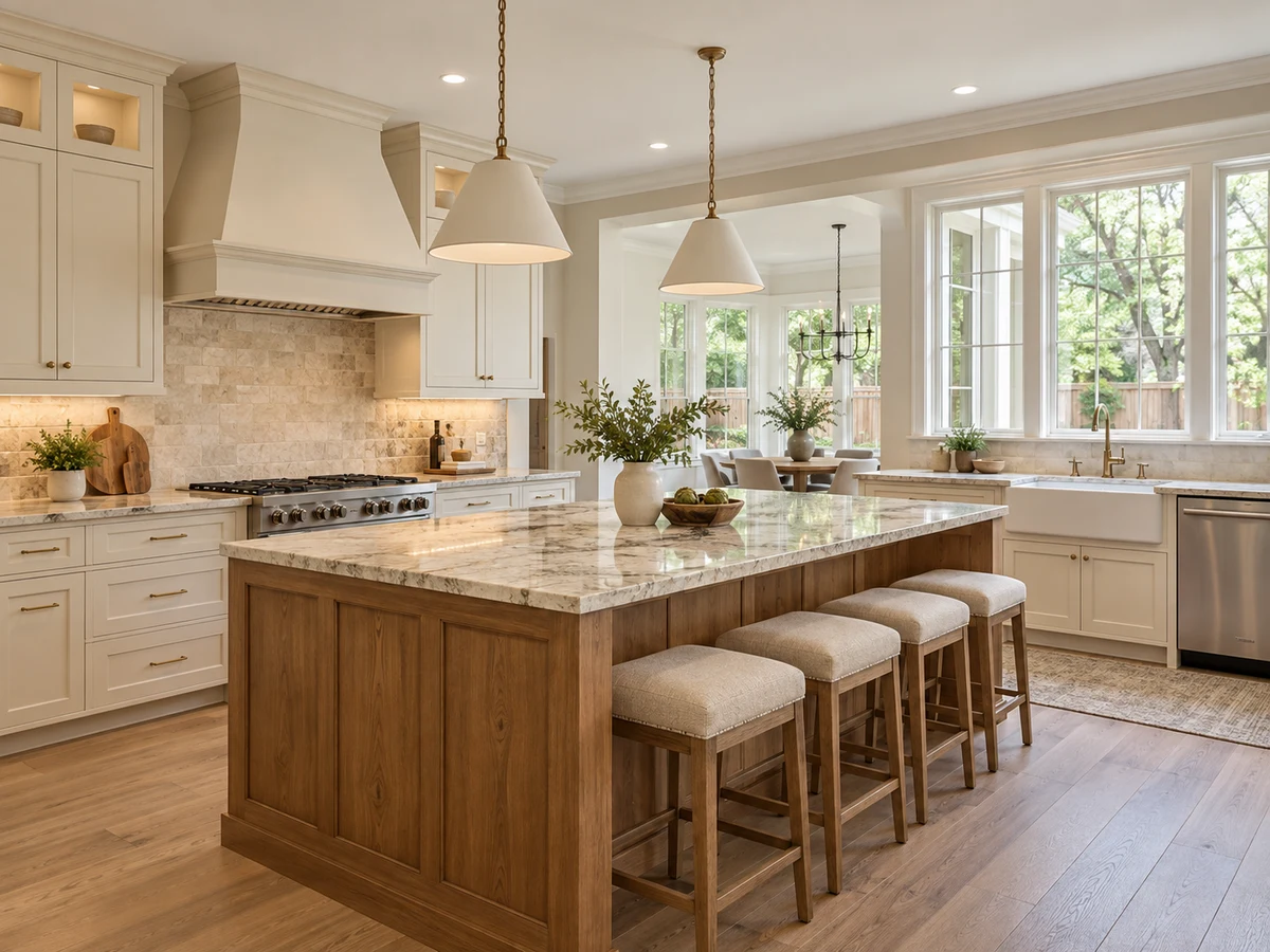Architectural illustration of interior features inspired by Hunters Glen in Plano