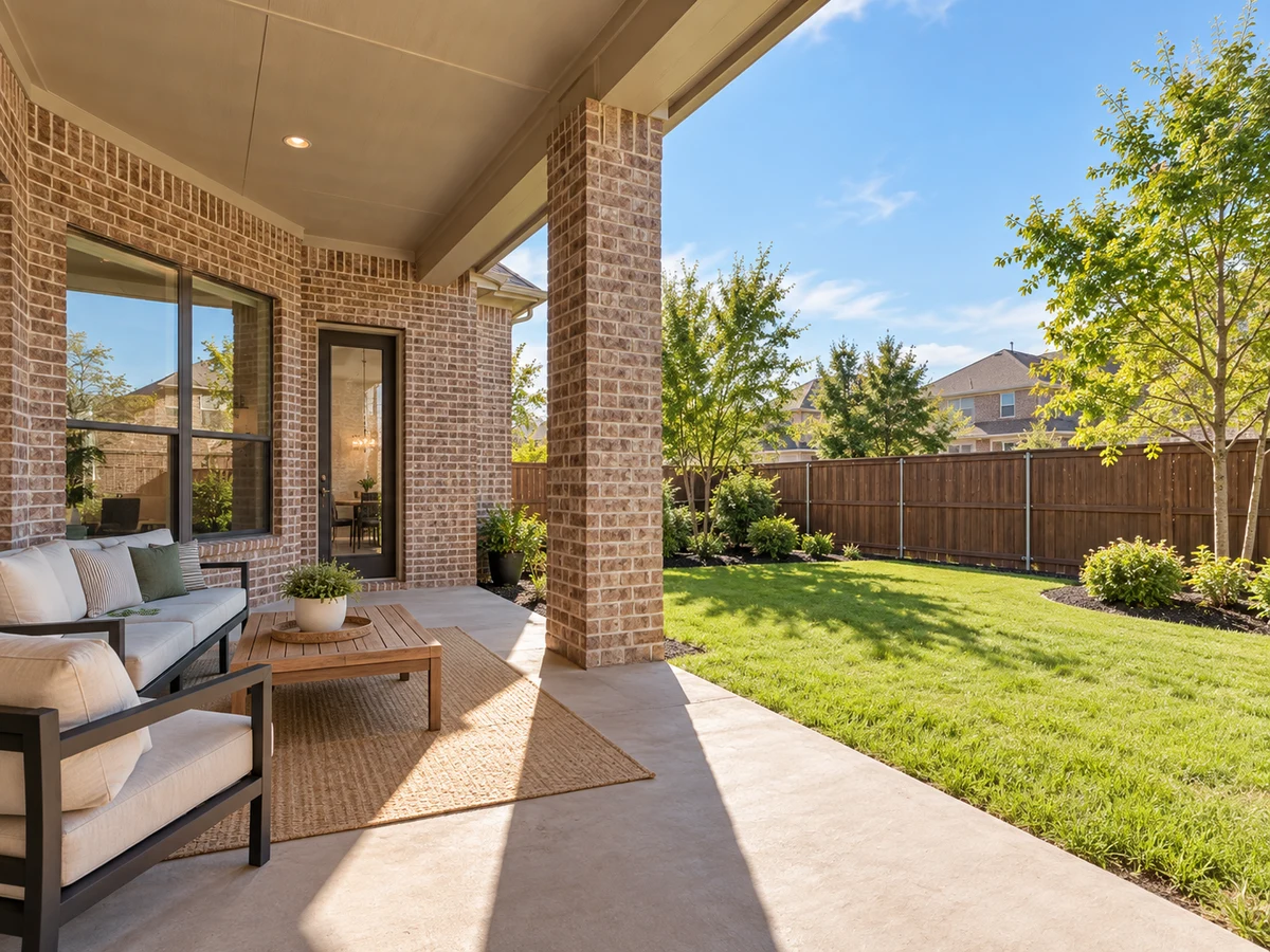 Architectural illustration of outdoor features inspired by Independence Square in Plano