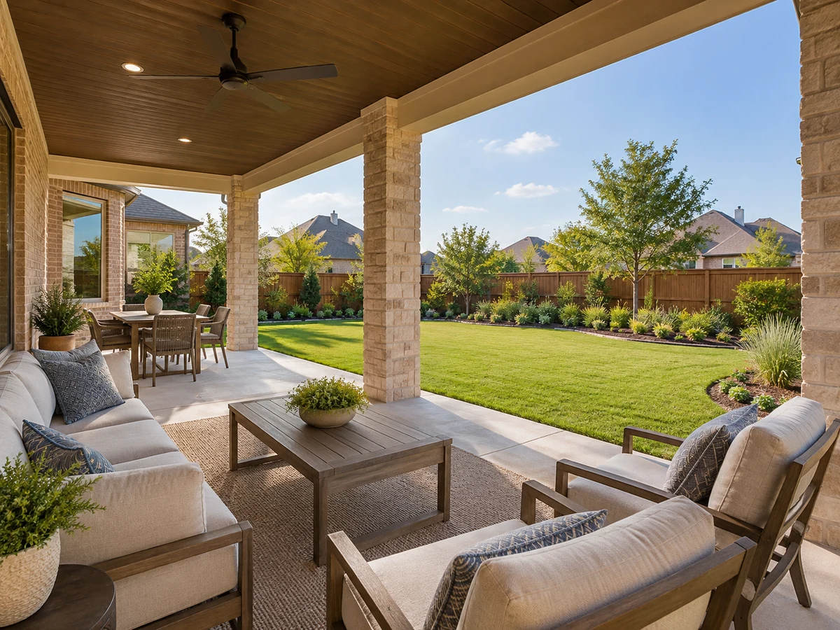 Architectural illustration of outdoor features inspired by Inspiration in Wylie
