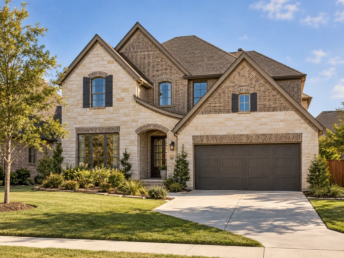 Architectural illustration of exterior features inspired by Kreymer East in Wylie