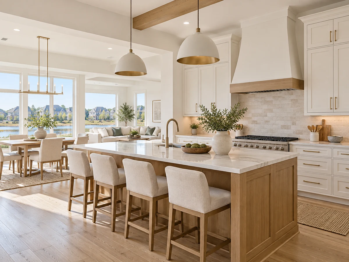 Architectural illustration of interior features inspired by Kreymer East in Wylie